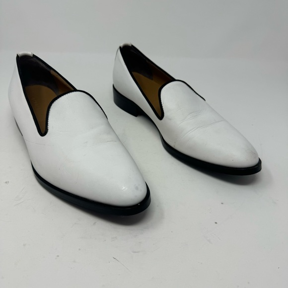 Everlane Shoes - EVERLANE Modern Smoking Loafer White Leather